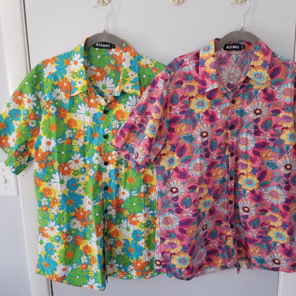 Atlanl men's 2pk button down shirts M